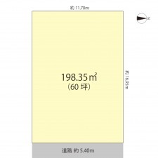 坂井市三国町、土地の間取り画像です