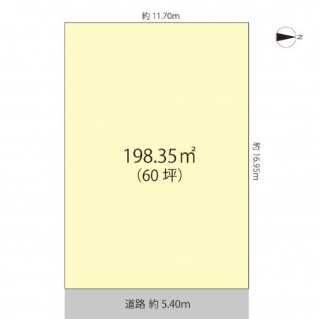 坂井市三国町、土地の間取り画像です