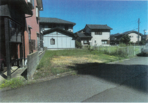 越前市氷坂町、土地の画像です