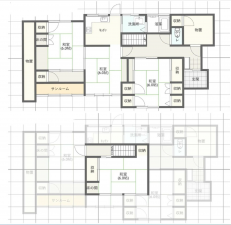 越前市家久町、中古一戸建ての間取り画像です