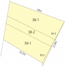 鯖江市石田下町、土地の間取り画像です