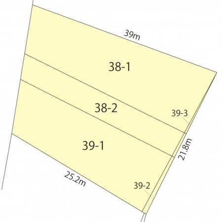 鯖江市石田下町、土地の間取り画像です