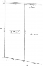 越前市矢放町、土地の間取り画像です