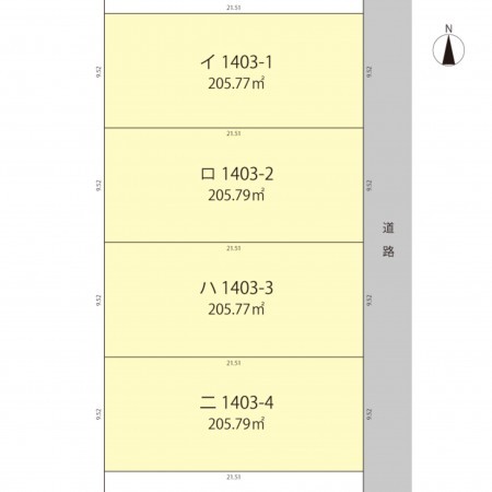 鯖江市住吉町、土地の間取り画像です