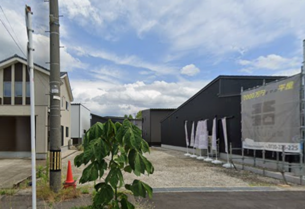 越前市村国、土地の間取り画像です