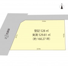 鯖江市鳥羽、土地の間取り画像です