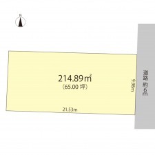 鯖江市糺町、土地の間取り画像です