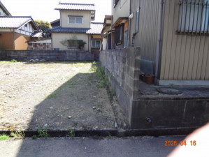 越前市家久町、土地の画像です