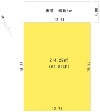 越前市家久町、土地の間取り画像です