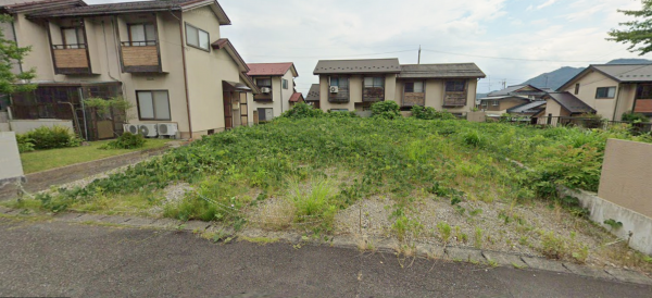 福井市江尻ヶ丘町、土地の画像です