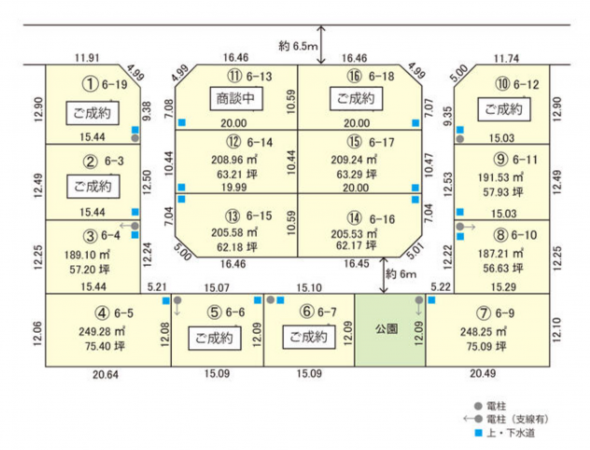 鯖江市糺町、土地の間取り画像です
