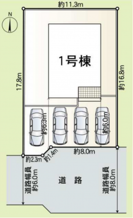 越前市矢放町、新築一戸建ての画像です
