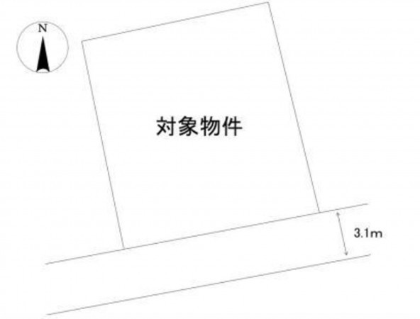 呉市警固屋、土地の間取り画像です