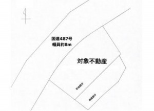 呉市警固屋、土地の間取り画像です