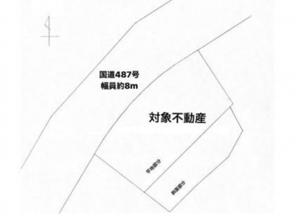 呉市警固屋、土地の間取り画像です