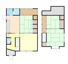 呉市阿賀北、中古一戸建ての間取り画像です