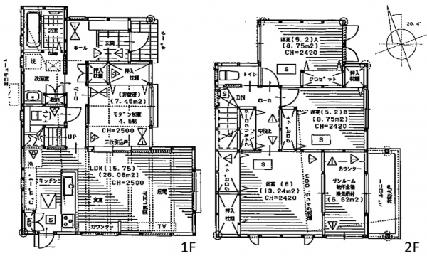 呉市本通、新築一戸建ての間取り画像です