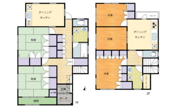 呉市阿賀中央、中古一戸建ての間取り画像です