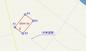 呉市倉橋町、土地の間取り画像です