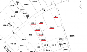 呉市音戸町鰯浜、土地の間取り画像です