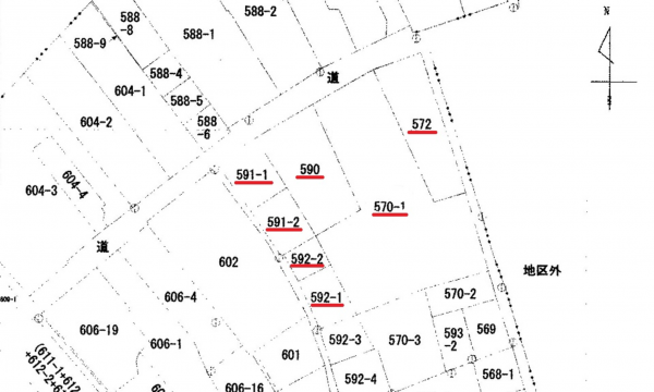 呉市音戸町鰯浜、土地の間取り画像です