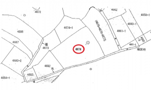 呉市音戸町波多見、土地の間取り画像です
