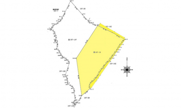 呉市押込、土地の間取り画像です