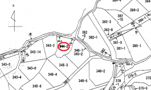 呉市畝原町、土地の間取り画像です