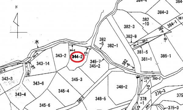 呉市畝原町、土地の間取り画像です
