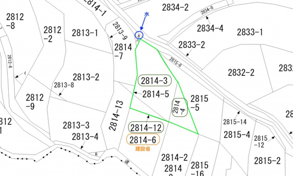 呉市阿賀中央、土地の間取り画像です
