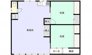 呉市天応西条、中古一戸建ての間取り画像です