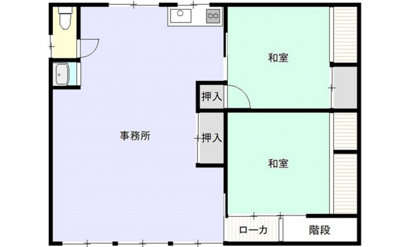 呉市天応西条、中古一戸建ての間取り画像です