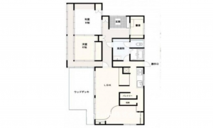 呉市上畑町、中古一戸建ての間取り画像です