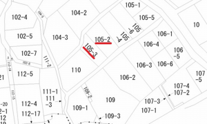 呉市西愛宕町、土地の間取り画像です
