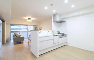 呉市中央、マンションのキッチン画像です
