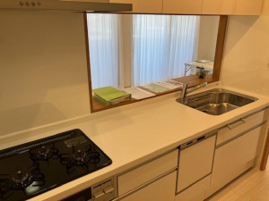 呉市広白石、マンションのキッチン画像です