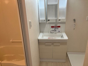 呉市広大新開、マンションの洗面画像です