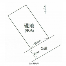 岡山市北区御津新庄、土地の間取り画像です