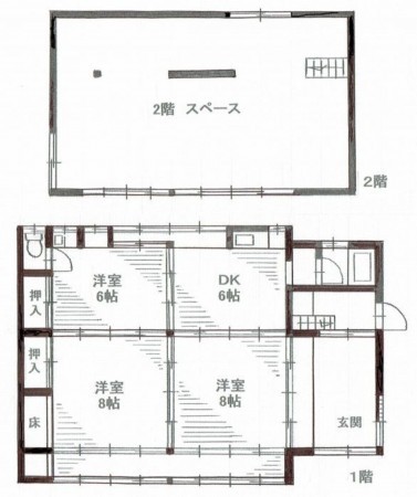 岡山市北区御津芳谷、土地の間取り画像です