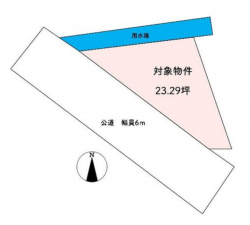 岡山市北区尾上、土地の間取り画像です