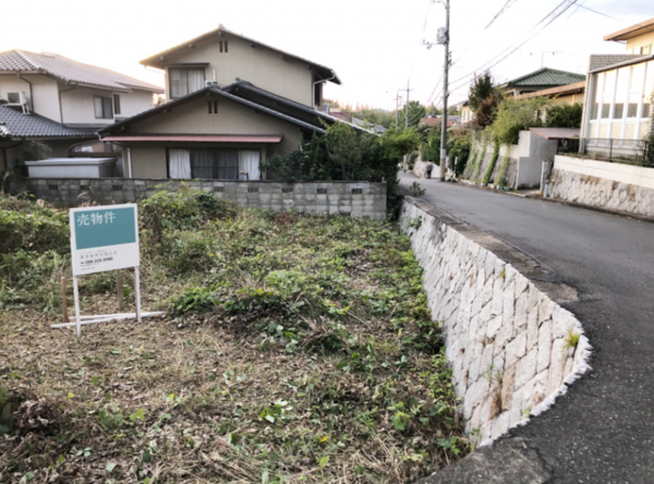 岡山市北区横井上、土地の画像です