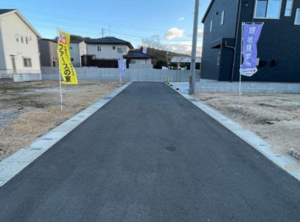 岡山市北区楢津、土地の画像です