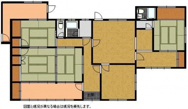 岡山市北区牟佐、中古一戸建ての間取り画像です