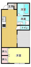岡山市北区下伊福本町、中古一戸建ての間取り画像です