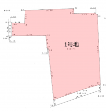 岡山市北区玉柏、土地の間取り画像です