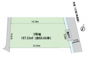 岡山市北区大安寺中町、土地の画像です