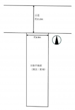 岡山市北区富田町、土地の間取り画像です