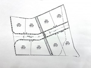 岡山市北区御津金川、土地の間取り画像です