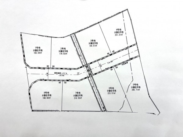岡山市北区御津金川、土地の間取り画像です