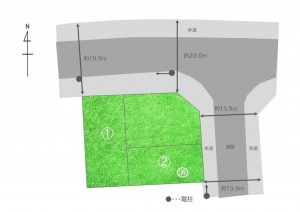 岡山市北区北長瀬表町、土地の画像です